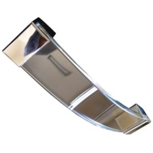 ZC/AGARRADERA MORE H-032 CROMO/VIDRIO 160MM