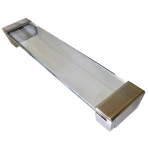 ZC/AGARRADERA MORE H-030 SATIN/VIDRIO 160MM