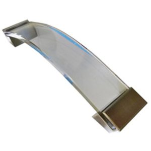 ZC/AGARRADERA MORE H-032 SATIN/VIDRIO 160MM