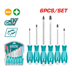 JUEGO DESATORNILLADOR TOTAL 6PCS