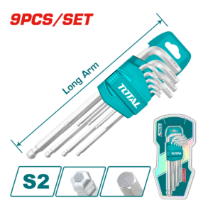 JUEGO LLAVES ALLEN TOTAL T/BOLA M 9PCS