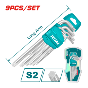 JUEGO LLAVES TORX TOTAL M 9PCS