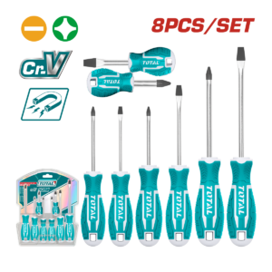JUEGO DESATORNILLADOR TOTAL 8PCS