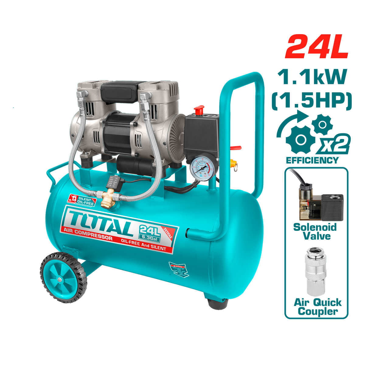 HE/COMPRESOR TOTAL 2HP 24LTS