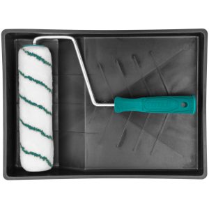 JUEGO BANDEJA Y RODILLO TOTAL NEGRO 3 PCS