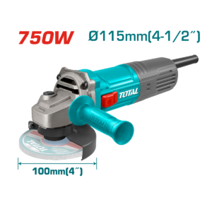 HE/ESMERILADORA ANGULAR TOTAL 4 1/2 750W