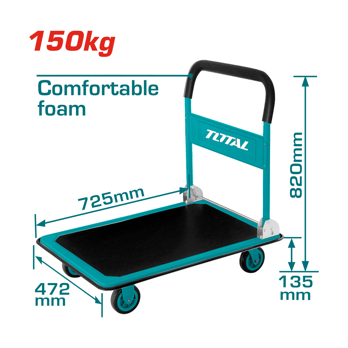 PERRA DE CARGA TOTAL 150KG PLATAFORMA