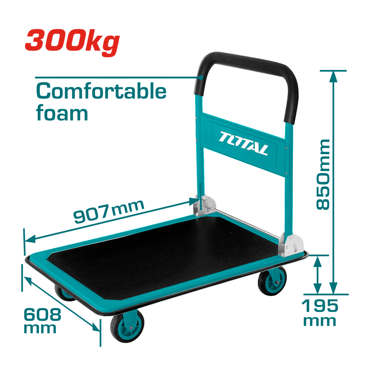 PERRA DE CARGA TOTAL 300KG PLATAFORMA
