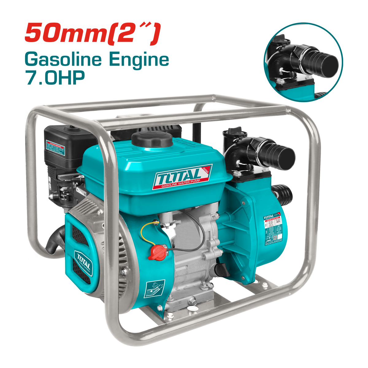 BOMBA PERIFÉRICA TOTAL GASOLINA 7.0HP 3.6L 2"x 2"