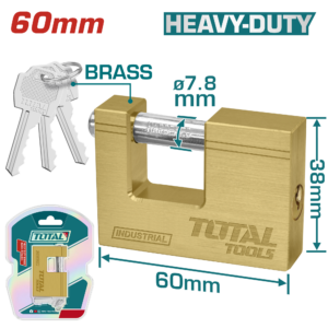 CANDADO TOTAL SEGURIDAD BRONCE 60MM