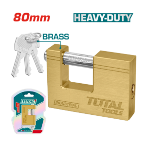 CANDADO TOTAL SEGURIDAD BRONCE 80MM