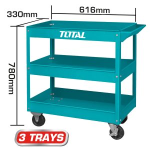CARRO ORGANIZADOR TOTAL METAL 3 NIVEL 72X36X66