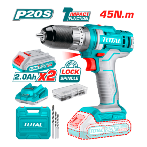HE/TALADRO TOTAL 20V 3/8 IMPAC C/ESTUCHE