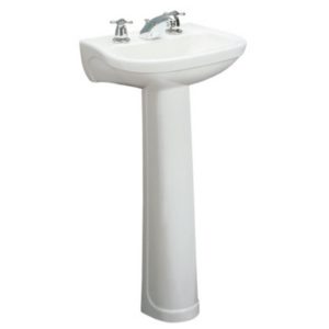 LOZA PEDESTAL CORONA ACUACER BLANCO 100