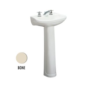LOZA LAVATORIO CORONA ACUACER C/PEDESTAL BONE 103