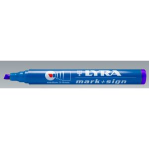 MARCADOR LYRA PERMANENTE AZUL P/BALA EMP.10 UND