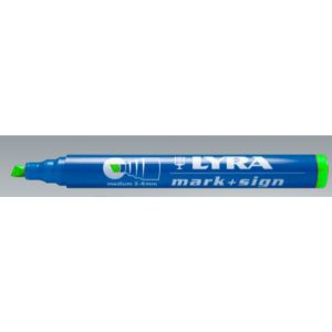 MARCADOR LYRA PERMANENTE VERDE P/BALA EMP.10 UND