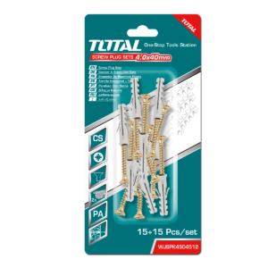 BLISTER ESPANDER+TORN TOTAL 4.0X40MM, 15PCS