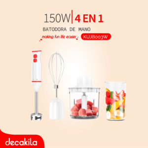DECAKILA BATIDORA MANO SET 4 EN 1 150W