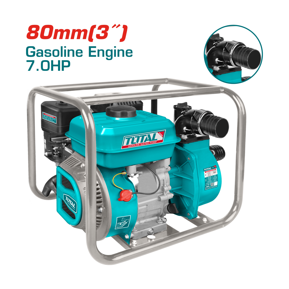 BOMBA GASOLINA TOTAL 7HP 3" 1000 L/MIN