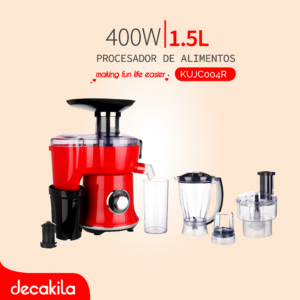 DECAKILA PROCESADOR DE ALIMENTOS 1.5L 400W