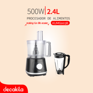 DECAKILA PROCESADOR DE ALIMENTOS 2.4L 500W