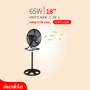 DECAKILA VENTILADOR DE PIE 3 EN 1