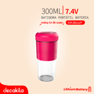 DECAKILA BATIDORA PORTÁTIL ROSADA 300ML
