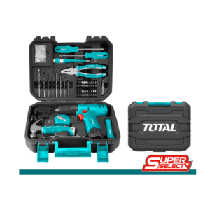 JUEGO DE HERRAMIENTAS TOTAL 81 PCS C/TALADRO 12V