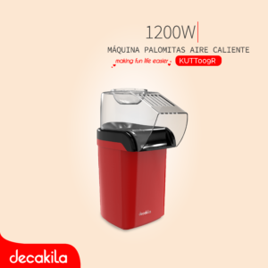 DECAKILA MÁQUINA DE PALOMITAS DE AIRE CALIENTE 1200W