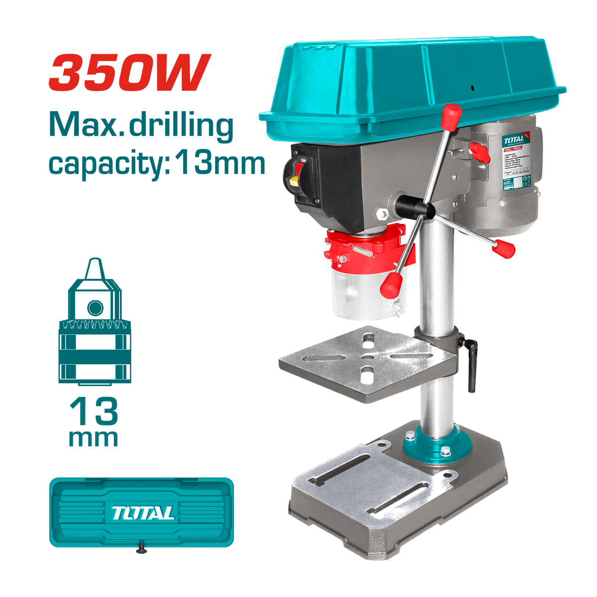 HE/TALADRO PEDESTAL TOTAL 1/2" 350W