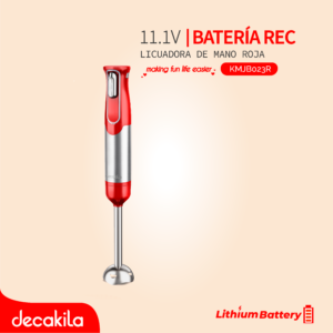 DECAKILA LICUADORA DE MANO BATERÍA RECARGABLE