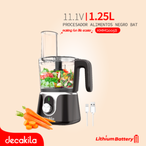 DECAKILA PROCESADOR ALIMENTOS BATERÍA