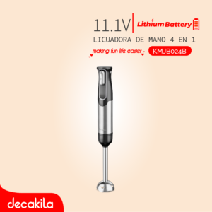 DECAKILA LICUADORA DE MANO 4 EN 1 BATERÍA RECARGABLE