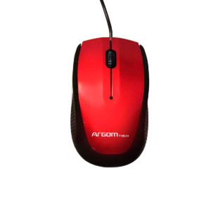 MOUSE ÓPTICO 3D ROJO CON CONECTOR USB ARGOM