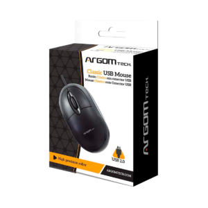 MOUSE ÓPTICO CLÁSICO CON CONECTOR USB ARGOM