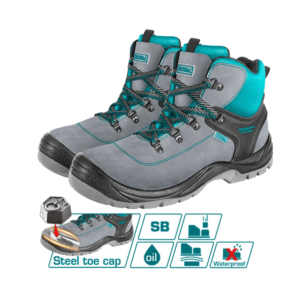 ZAPATO T/BOTA SEG TOTAL PUNTA ACERO GRIS REFORZADO