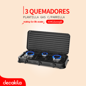 DECAKILA PLANTILLA GAS C/PARRILLA 3 QUEMADORES