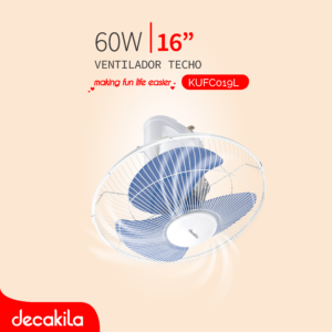 DECAKILA VENTILADOR TECHO 16" 60W