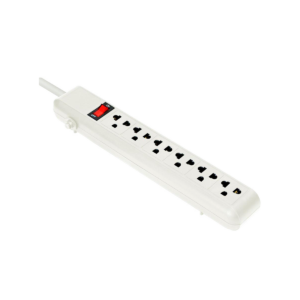REGLETA MÚLTIPLE ARGOM 6 TOMAS 15A 110/220V BLANCA