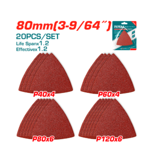 LIJA TRIANGULAR TOTAL 20PCS P40 P60 P80 P120