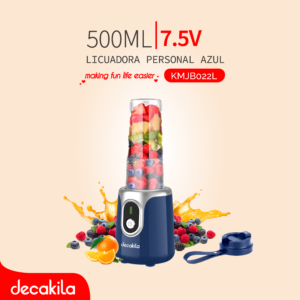 DECAKILA LICUADORA PERSONAL 500ML 7.4V AZUL