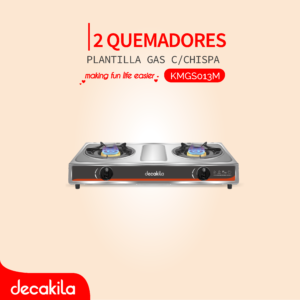 DECAKILA PLANTILLA GAS C/CHISPA 2 QUEMADORES