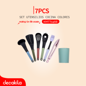 DECAKILA SET UTENSILIOS COCINA DE COLORES