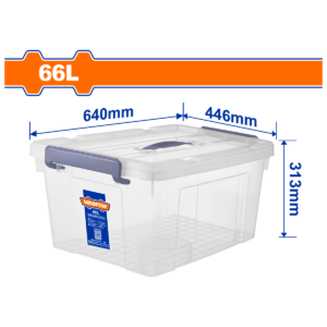 CAJA PLÁSTICA MULTIUSOS WADFOW 64X44.6X31.3CM