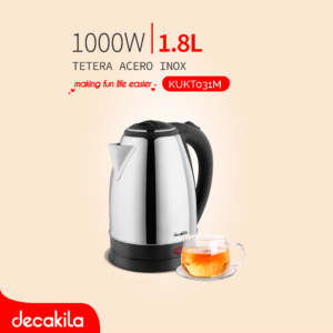DECAKILA TETERA ACERO INOX 1.8L 1000W