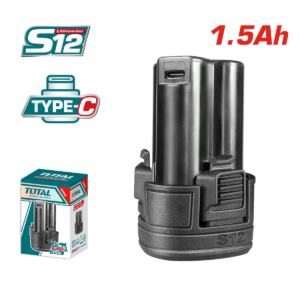 BATERÍA LITIO TOTAL 12V 1.5AH REDONDA
