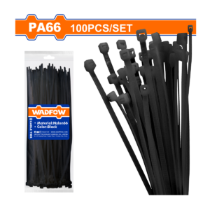 AMARRA PLÁSTICA NEGRA WADFOW 04" 2.5X100X100PCS