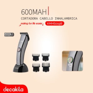 DECAKILA CORTADORA CABELLO INHALÁMBRICA 600MAH