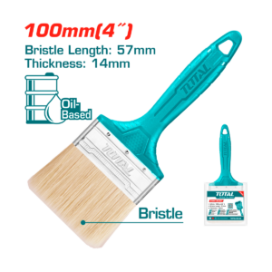 BROCHA TOTAL PUÑO PLÁSTICO 4" S.S